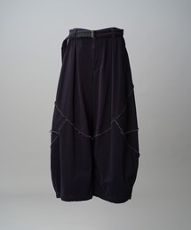 MAISON SPECIAL（メゾンスペシャル）の「《UNISEX》3Dカッティングモールデニムプライムワイドベルテッドパンツ/Three-dimensional Cutting Moleskin Denim Prime-Wide Belted Pants【MAISON SPECIAL/メゾンスペシャル】（デニムパンツ）」