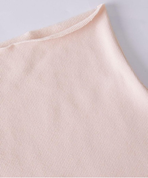 Bifrost(ビフレスト)の「ふんわり肌触り起毛ハイネック長袖トップス(Tシャツ/カットソー・レディース・ブラック/グレー/マスタード/ピンク/ホワイト/ブルー/パープル・FREE)」の8枚目の写真