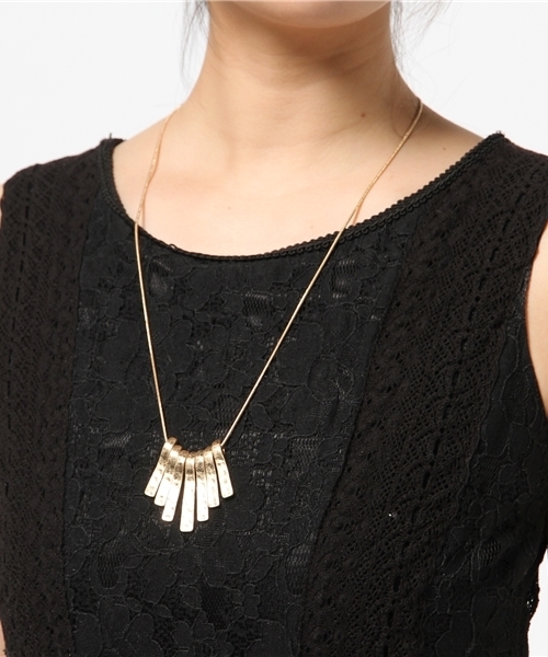 N.（N. Natural Beauty Basic）（エヌエヌナチュラルビューティーベーシック）の「シェイプメタルネックレス（ネックレス・レディース・ゴールド・ﾌﾘ-）」の4枚目の写真