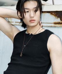 PROCESS（プロセス）の「Henly Sleeveless - Black（Tシャツ/カットソー）」