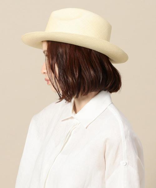 BEAUTY&YOUTH UNITED ARROWS（ビューティーアンドユースユナイテッドアローズ）の「BY ECUA ANDINO クラシックハット◆（ハット・レディース・ホワイト/ベージュ・FREE）」の8枚目の写真
