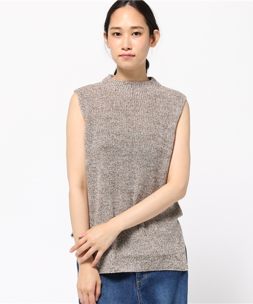 22 OCTOBRE（ヴァンドゥ－オクトーブル）の「バルキーロングベスト（ニット/セーター・レディース・ブラック/ベージュ/ネイビー・2）」の11枚目の写真