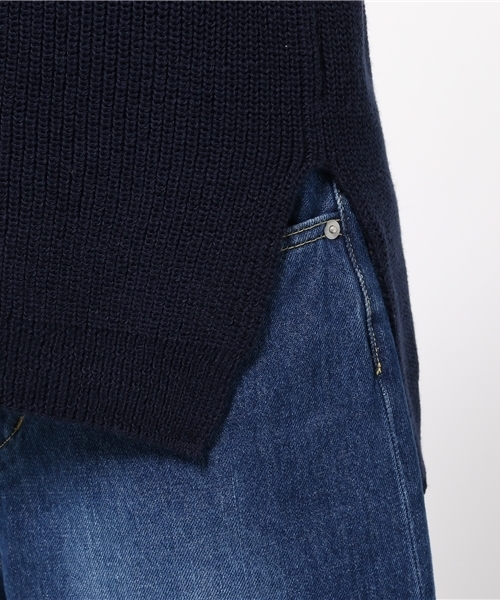 22 OCTOBRE（ヴァンドゥ－オクトーブル）の「バルキーロングベスト（ニット/セーター・レディース・ブラック/ベージュ/ネイビー・2）」の5枚目の写真