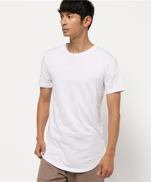ROOPTOKYO（ループトウキョウ）の「ロング丈 コットン 無地 ラウンド Tシャツ proclub/プロクラブ（Tシャツ/カットソー・メンズ・グレー/オリーブ/ネイビー/ホワイト/ブラック・S/L/M）」の13枚目の写真
