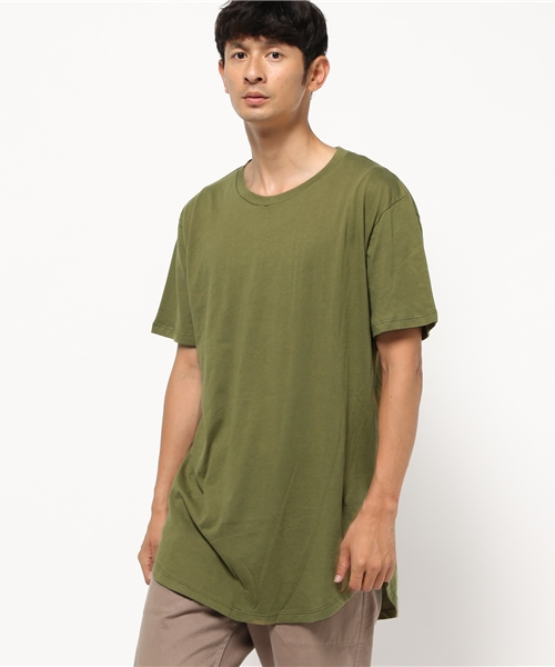 ROOPTOKYO（ループトウキョウ）の「ロング丈 コットン 無地 ラウンド Tシャツ proclub/プロクラブ（Tシャツ/カットソー・メンズ・グレー/オリーブ/ネイビー/ホワイト/ブラック・S/L/M）」の16枚目の写真