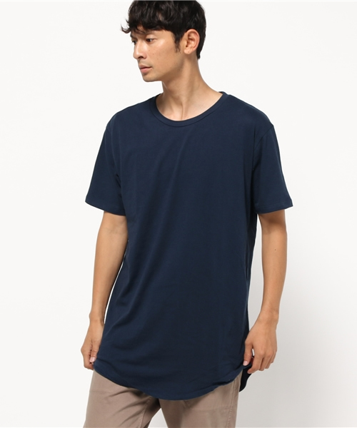 ROOPTOKYO（ループトウキョウ）の「ロング丈 コットン 無地 ラウンド Tシャツ proclub/プロクラブ（Tシャツ/カットソー・メンズ・グレー/オリーブ/ネイビー/ホワイト/ブラック・S/L/M）」の12枚目の写真