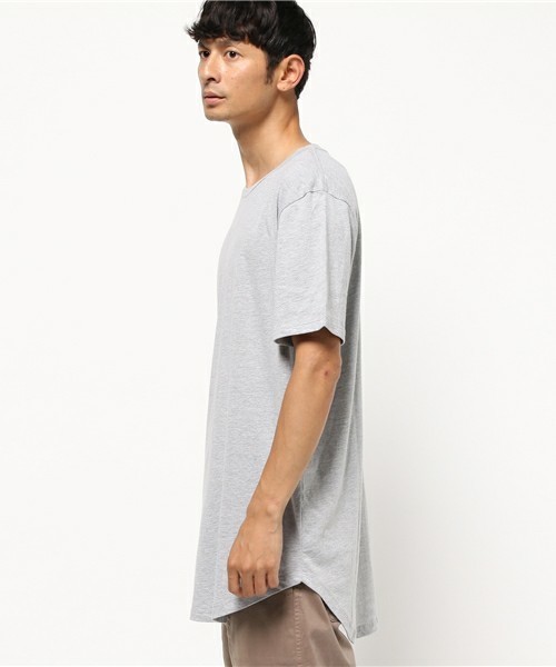 ROOPTOKYO（ループトウキョウ）の「ロング丈 コットン 無地 ラウンド Tシャツ proclub/プロクラブ（Tシャツ/カットソー・メンズ・グレー/オリーブ/ネイビー/ホワイト/ブラック・S/L/M）」の21枚目の写真