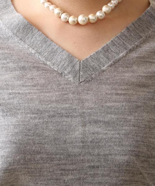 coen(コーエン)の「ウールハイゲージ2WAYプルオーバーニット(ニット/セーター・レディース・ワインレッド/ブラック/マスタード/グレー・LARGE/MEDIUM)」の12枚目の写真