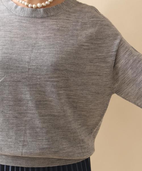 coen(コーエン)の「ウールハイゲージ2WAYプルオーバーニット(ニット/セーター・レディース・ワインレッド/ブラック/マスタード/グレー・LARGE/MEDIUM)」の13枚目の写真