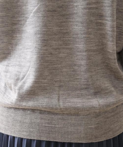 coen(コーエン)の「ウールハイゲージ2WAYプルオーバーニット(ニット/セーター・レディース・ワインレッド/ブラック/マスタード/グレー・LARGE/MEDIUM)」の15枚目の写真