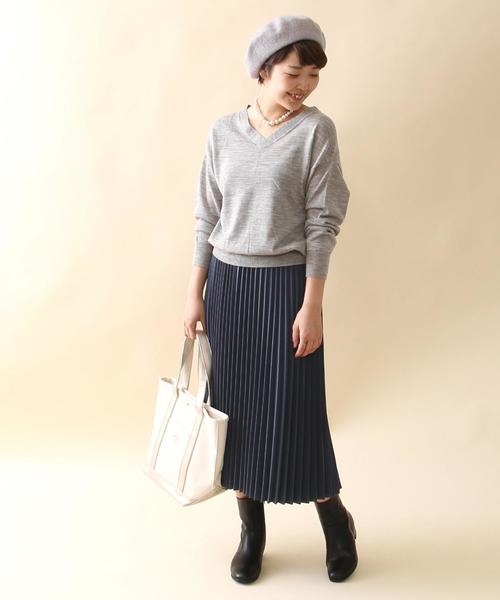 coen(コーエン)の「ウールハイゲージ2WAYプルオーバーニット(ニット/セーター・レディース・ワインレッド/ブラック/マスタード/グレー・LARGE/MEDIUM)」の16枚目の写真