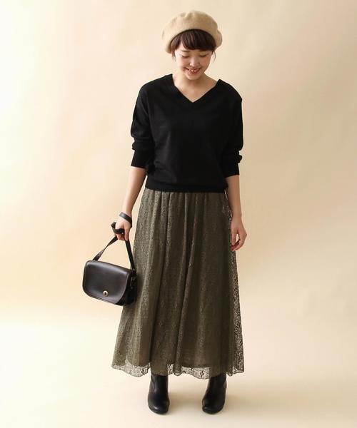 coen(コーエン)の「ウールハイゲージ2WAYプルオーバーニット(ニット/セーター・レディース・ワインレッド/ブラック/マスタード/グレー・LARGE/MEDIUM)」の11枚目の写真