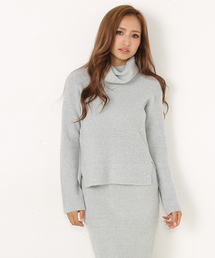 rienda | ルーズタートルニットTOP(ニット/セーター)