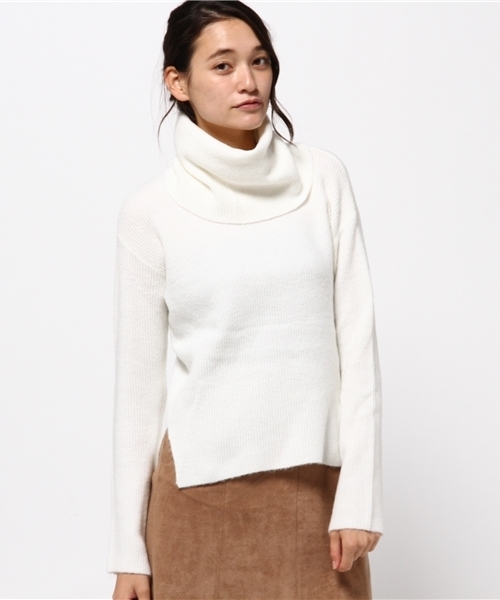 rienda（リエンダ）の「ルーズタートルニットTOP（ニット/セーター・レディース・トップグレー/ブラック/ライトパープル/ホワイト・FREE）」の12枚目の写真