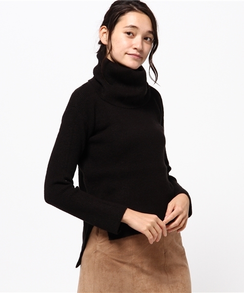 rienda（リエンダ）の「ルーズタートルニットTOP（ニット/セーター・レディース・トップグレー/ブラック/ライトパープル/ホワイト・FREE）」の13枚目の写真