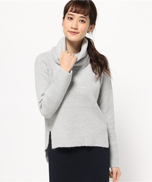 rienda（リエンダ）の「ルーズタートルニットTOP（ニット/セーター・レディース・トップグレー/ブラック/ライトパープル/ホワイト・FREE）」の14枚目の写真