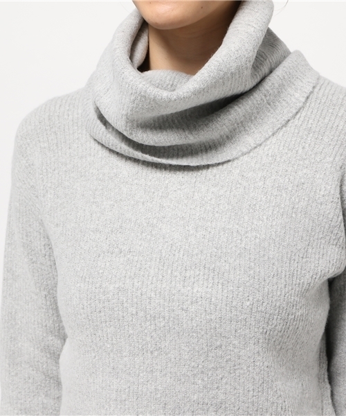 rienda（リエンダ）の「ルーズタートルニットTOP（ニット/セーター・レディース・トップグレー/ブラック/ライトパープル/ホワイト・FREE）」の8枚目の写真