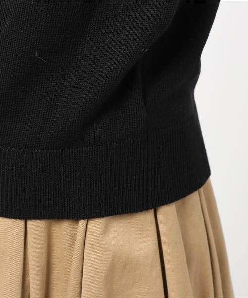 earth music&ecology（アースミュージックアンドエコロジー）の「タートル衿フリルニットプルオーバー（ニット/セーター・レディース・ライトグレー/アイボリー/ブラック/ライトピンク・S/M）」の10枚目の写真