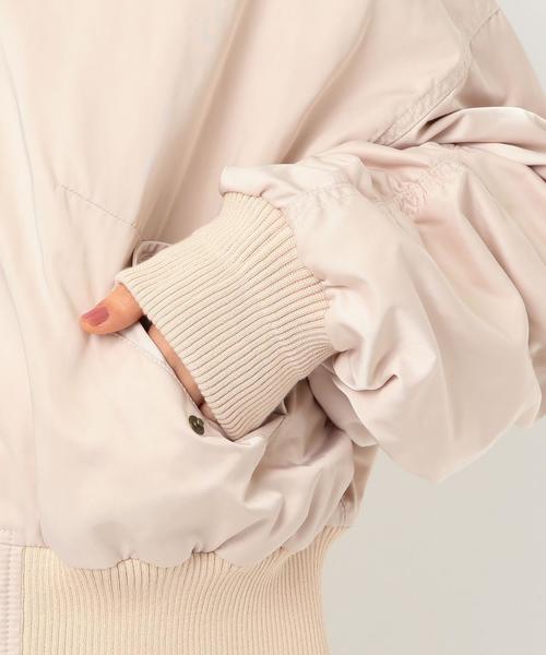 Another Edition（アナザーエディション）の「ショートMA-1 Ⅱ（MA-1・レディース・オリーブ/ライトピンク・SMALL/MEDIUM）」の17枚目の写真