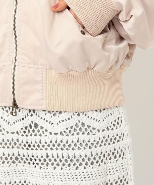 Another Edition（アナザーエディション）の「ショートMA-1 Ⅱ（MA-1・レディース・オリーブ/ライトピンク・SMALL/MEDIUM）」の18枚目の写真