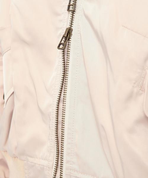 Another Edition（アナザーエディション）の「ショートMA-1 Ⅱ（MA-1・レディース・オリーブ/ライトピンク・SMALL/MEDIUM）」の10枚目の写真