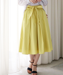 N.（N. Natural Beauty Basic） | ウエストシャーリングリボンベルトスカート(スカート)