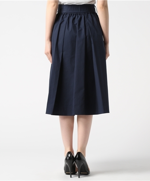 N.（N. Natural Beauty Basic）（エヌエヌナチュラルビューティーベーシック）の「ウエストシャーリングリボンベルトスカート（スカート・レディース・ベージュ/イエロー/ネイビー/レッド・MEDIUM）」の7枚目の写真