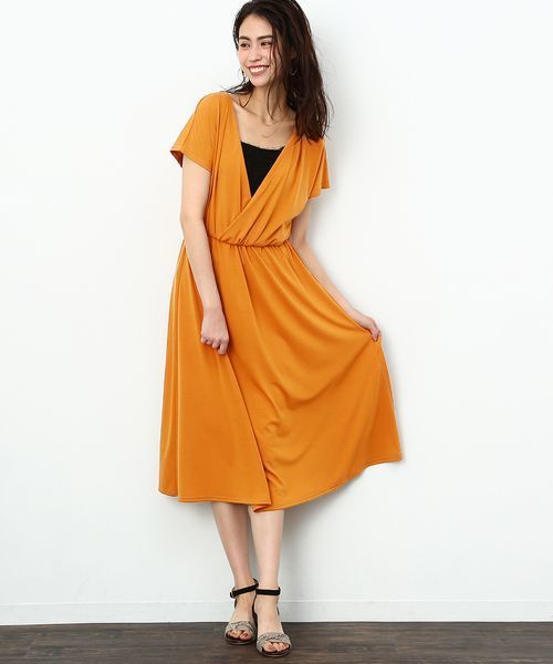 Rope Picnic ロペピクニック の カシュクールワンピース ワンピース Wear