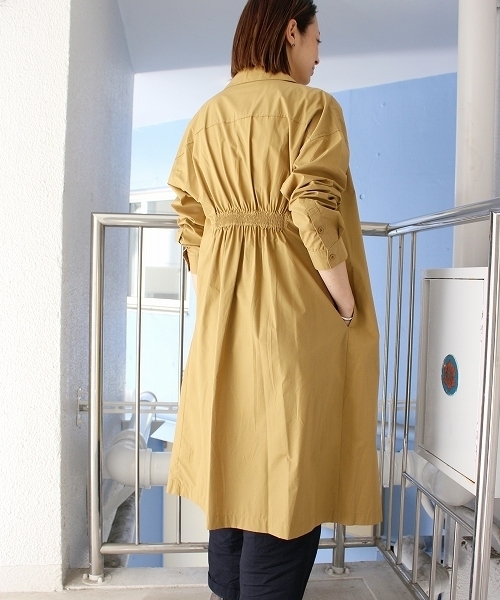 ottilie（オティーリエ）の「ウエストシャーリングシャツワンピース