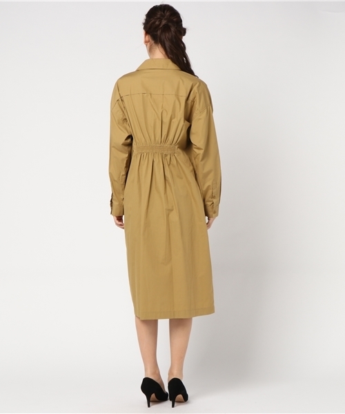 ottilie（オティーリエ）の「ウエストシャーリングシャツワンピース
