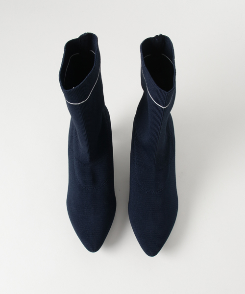 KOBE LETTUCE（コウベレタス）の「取り入れなきゃ損★秋冬大注目！美脚効果も◎ラインdesign☆ストレッチソックスブーツ/レディースシューズ[I1427]神戸レタス（ブーツ・レディース・ネイビー/カーキ/ブラック/グレー・M/S/L/LL）」の7枚目の写真