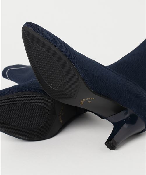 KOBE LETTUCE（コウベレタス）の「取り入れなきゃ損★秋冬大注目！美脚効果も◎ラインdesign☆ストレッチソックスブーツ/レディースシューズ[I1427]神戸レタス（ブーツ・レディース・ネイビー/カーキ/ブラック/グレー・M/S/L/LL）」の6枚目の写真