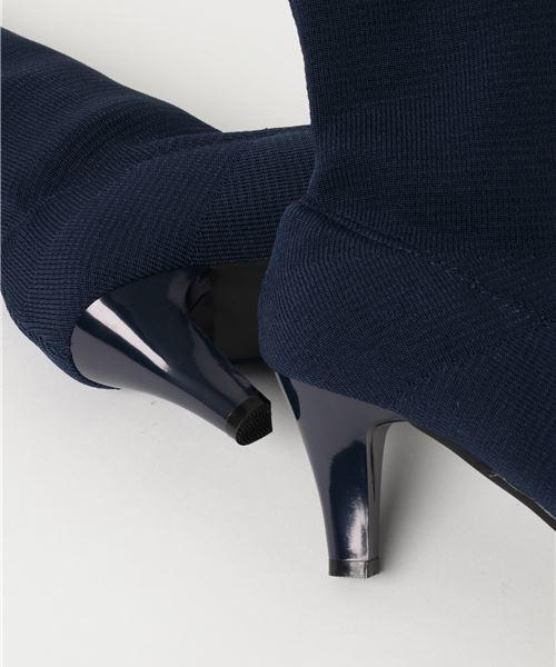 KOBE LETTUCE（コウベレタス）の「取り入れなきゃ損★秋冬大注目！美脚効果も◎ラインdesign☆ストレッチソックスブーツ/レディースシューズ[I1427]神戸レタス（ブーツ・レディース・ネイビー/カーキ/ブラック/グレー・M/S/L/LL）」の8枚目の写真