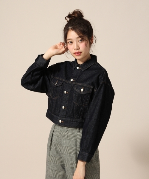 LOWRYS FARM（ローリーズファーム）の「ＣＯＮＥ／Ｇジャン　779388 （デニムジャケット・レディース・ブルー/ワンウォッシュ・LARGE/MEDIUM）」の9枚目の写真