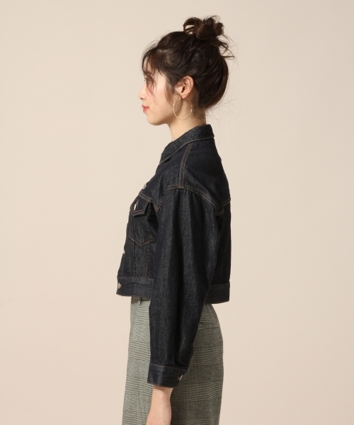 LOWRYS FARM（ローリーズファーム）の「ＣＯＮＥ／Ｇジャン　779388 （デニムジャケット・レディース・ブルー/ワンウォッシュ・LARGE/MEDIUM）」の14枚目の写真