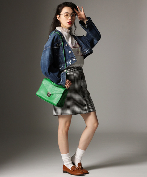 LOWRYS FARM（ローリーズファーム）の「ＣＯＮＥ／Ｇジャン　779388 （デニムジャケット・レディース・ブルー/ワンウォッシュ・LARGE/MEDIUM）」の18枚目の写真