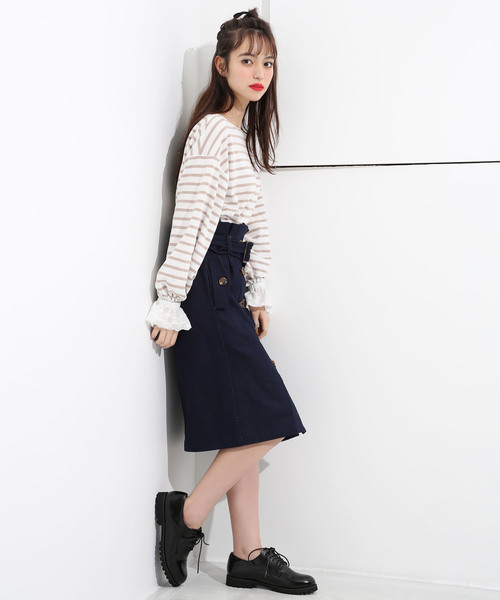 one after another NICE CLAUP(ワンアフターアナザーナイスクラップ)の「レースアップおじシューズ(その他シューズ・レディース・ブラック/ブラウン/ピンクベージュ・LARGE/MEDIUM/SMALL)」の6枚目の写真