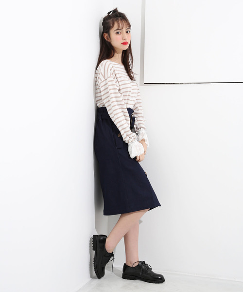 one after another NICE CLAUP(ワンアフターアナザーナイスクラップ)の「レースアップおじシューズ(その他シューズ・レディース・ブラック/ブラウン/ピンクベージュ・LARGE/MEDIUM/SMALL)」の7枚目の写真