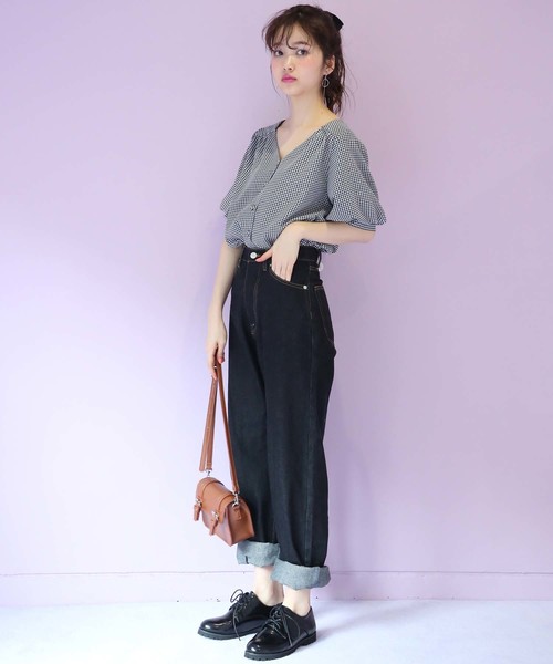 one after another NICE CLAUP(ワンアフターアナザーナイスクラップ)の「レースアップおじシューズ(その他シューズ・レディース・ブラック/ブラウン/ピンクベージュ・LARGE/MEDIUM/SMALL)」の12枚目の写真