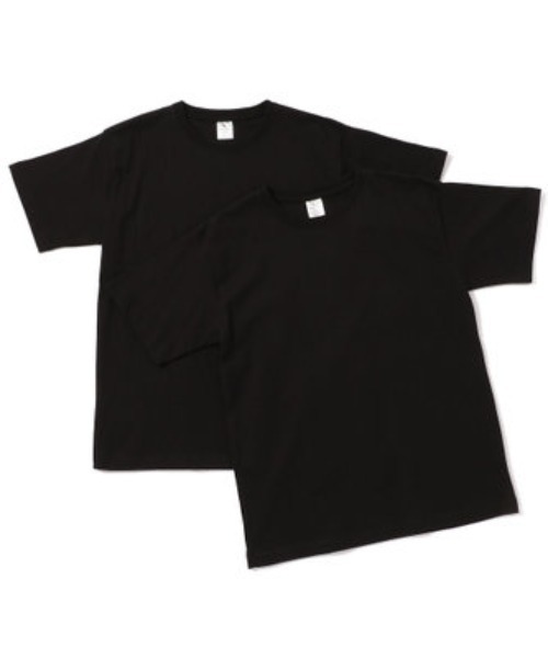 AVIREX(アヴィレックス)の「AVIREX/アヴィレックス/デイリー2パック 半袖クルーネックTシャツ/DAILY 2-PACK CREW NECK T-SHIRT(Tシャツ/カットソー)」|ブラック
