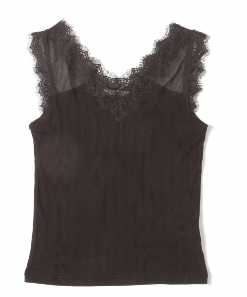 PAGEBOY（ページボーイ）の「シースルーレースキャミ（タンクトップ・レディース・ライトグレー/レッド/ブラック/オフホワイト/ブラウン/シルバー系その他・FREE）」の22枚目の写真