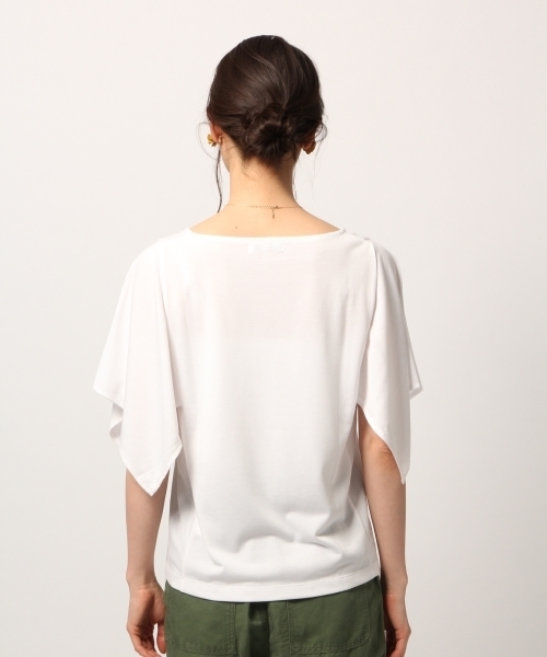 GLOBAL WORK（グローバルワーク）の「【快適機能付き】ハンカチスリーブプルオーバー半袖/786822（Tシャツ/カットソー・レディース・ベージュ/ホワイト/ライトグレー/ブラック/グリーン/ブラウン・MEDIUM/LARGE）」の16枚目の写真