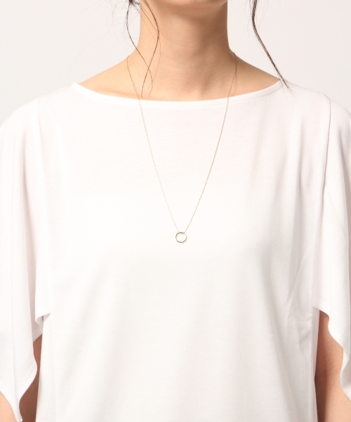 GLOBAL WORK（グローバルワーク）の「【快適機能付き】ハンカチスリーブプルオーバー半袖/786822（Tシャツ/カットソー・レディース・ベージュ/ホワイト/ライトグレー/ブラック/グリーン/ブラウン・MEDIUM/LARGE）」の9枚目の写真