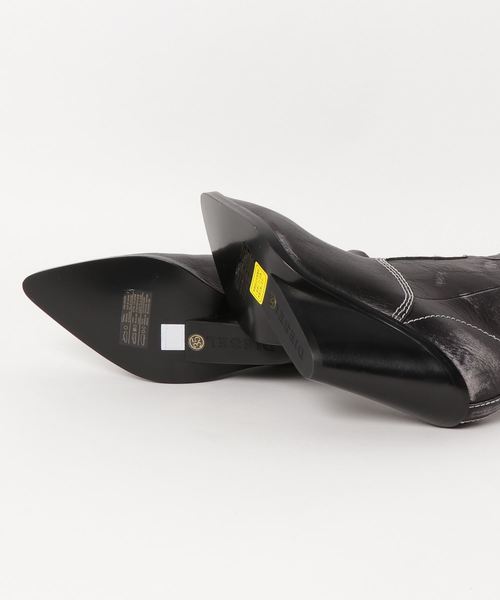 DIESEL(ディーゼル)の「WOMEN’S ショートレザーブーツ(ブーツ・レディース・ブラック・36/37/38/39/35)」の3枚目の写真