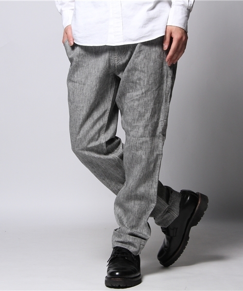 JOURNAL STANDARD（ジャーナルスタンダード）の「☆リネンワークパンツ（その他パンツ・メンズ・ネイビー/グレー/コバルトブルー・SMALL/LARGE/MEDIUM）」の2枚目の写真