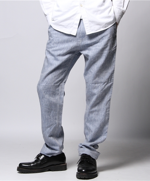 JOURNAL STANDARD（ジャーナルスタンダード）の「☆リネンワークパンツ（その他パンツ・メンズ・ネイビー/グレー/コバルトブルー・SMALL/LARGE/MEDIUM）」の3枚目の写真