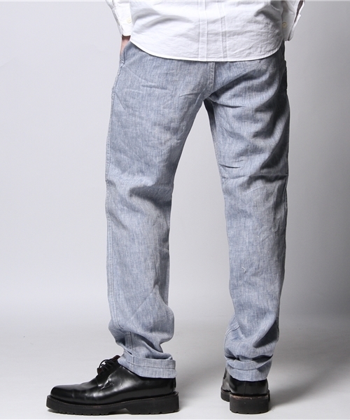 JOURNAL STANDARD（ジャーナルスタンダード）の「☆リネンワークパンツ（その他パンツ・メンズ・ネイビー/グレー/コバルトブルー・SMALL/LARGE/MEDIUM）」の5枚目の写真
