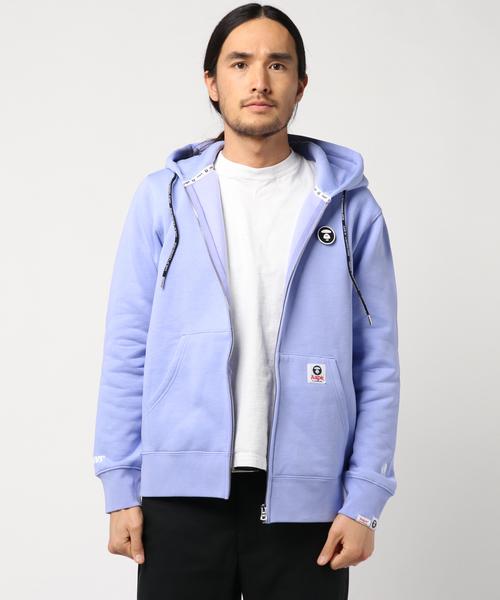 AAPE BY A BATHING APE(エーエイプバイアベイシングエイプ)の「AAPE ZIP UP HOODIE(パーカー)」|ライトパープル