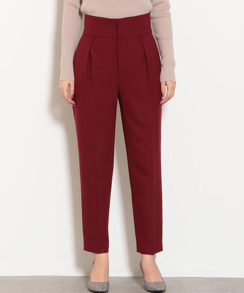 green label relaxing（グリーンレーベルリラクシング）の「FM ハイウエスト センタープレス パンツ（その他パンツ・レディース・ネイビー/ケリー/ワインレッド/マスタード・40/36/34/38）」の6枚目の写真