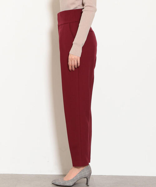 green label relaxing（グリーンレーベルリラクシング）の「FM ハイウエスト センタープレス パンツ（その他パンツ・レディース・ネイビー/ケリー/ワインレッド/マスタード・40/36/34/38）」の9枚目の写真